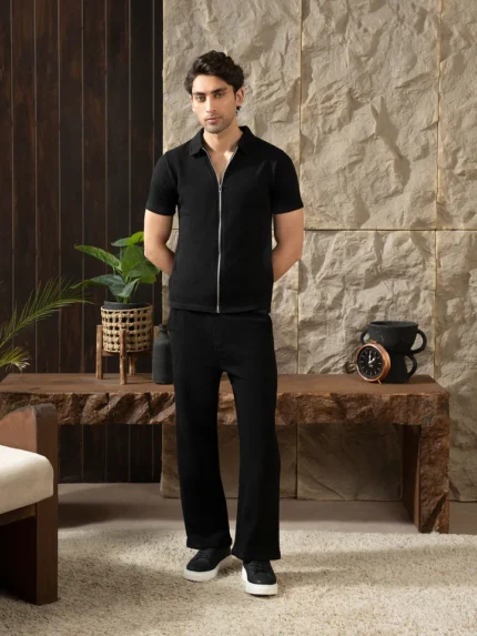 Regular Fit Jacquard Co Ord Set