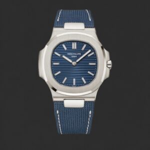 Patek Philippe Nautilus Blue Dial Blue Strap Watch