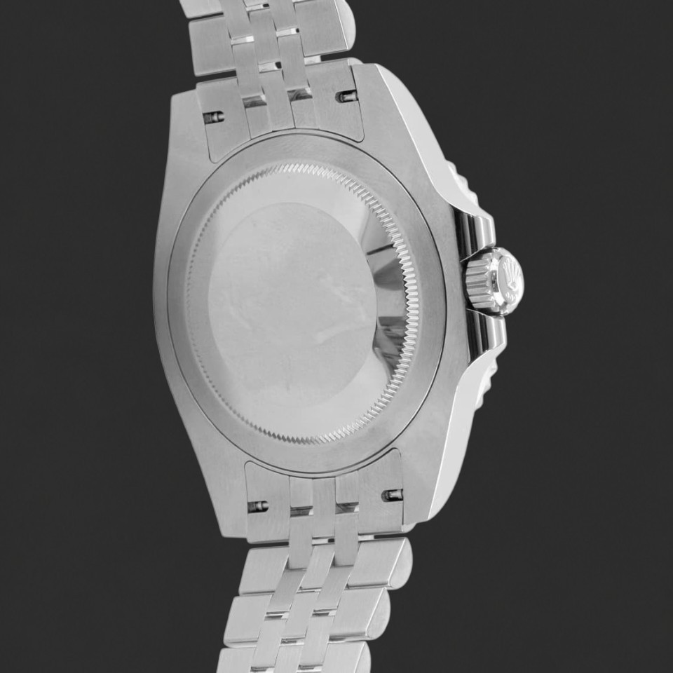 Rolex GMT-Master II Black Dial Silver Jubilee Bracelet Watch - Image 3