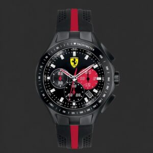 Black & Red Motorsport Chronograph Watch – Sport Strap