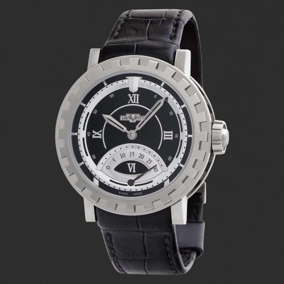 DeWitt Academia Seconde Rétrograde Limited Edition Automatic Watch – Black Dial - Image 2