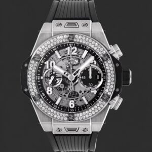 Hublot Big Bang Unico Titanium Diamond Bezel Skeleton Chronograph Watch