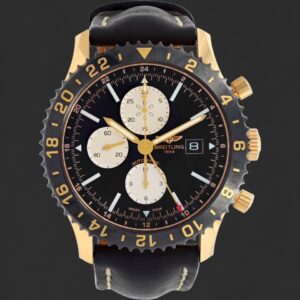 Breitling Chrono-Matic GMT Black Dial Chronograph Watch