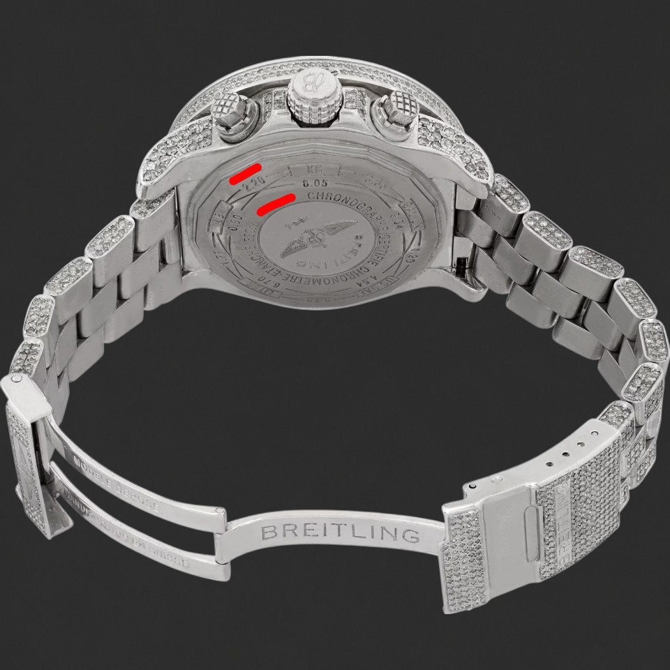 Breitling 1884 Chronometre Automatic Diamond-Set Chronograph Watch - Image 5