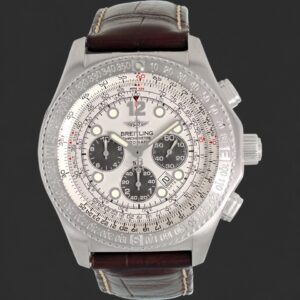 Breitling Chronometre Automatic B-2 Chronograph Silver Dial Watch
