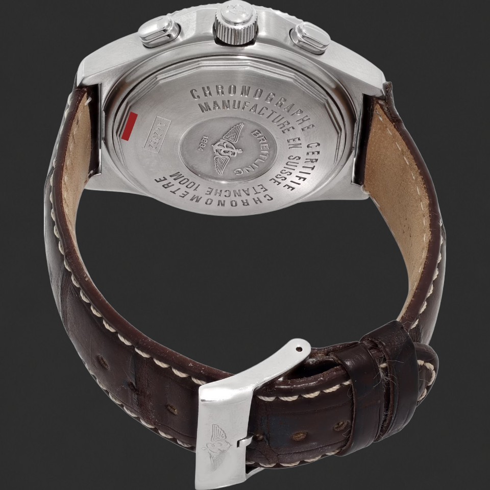 Breitling Chronometre Automatic B-2 Chronograph Silver Dial Watch - Image 4