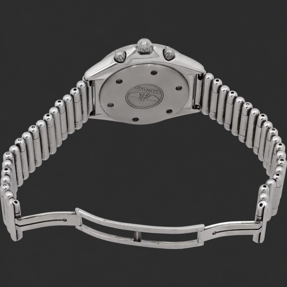 Breitling Chronometre Automatic B-2 Chronograph Silver Dial Watch - Image 4