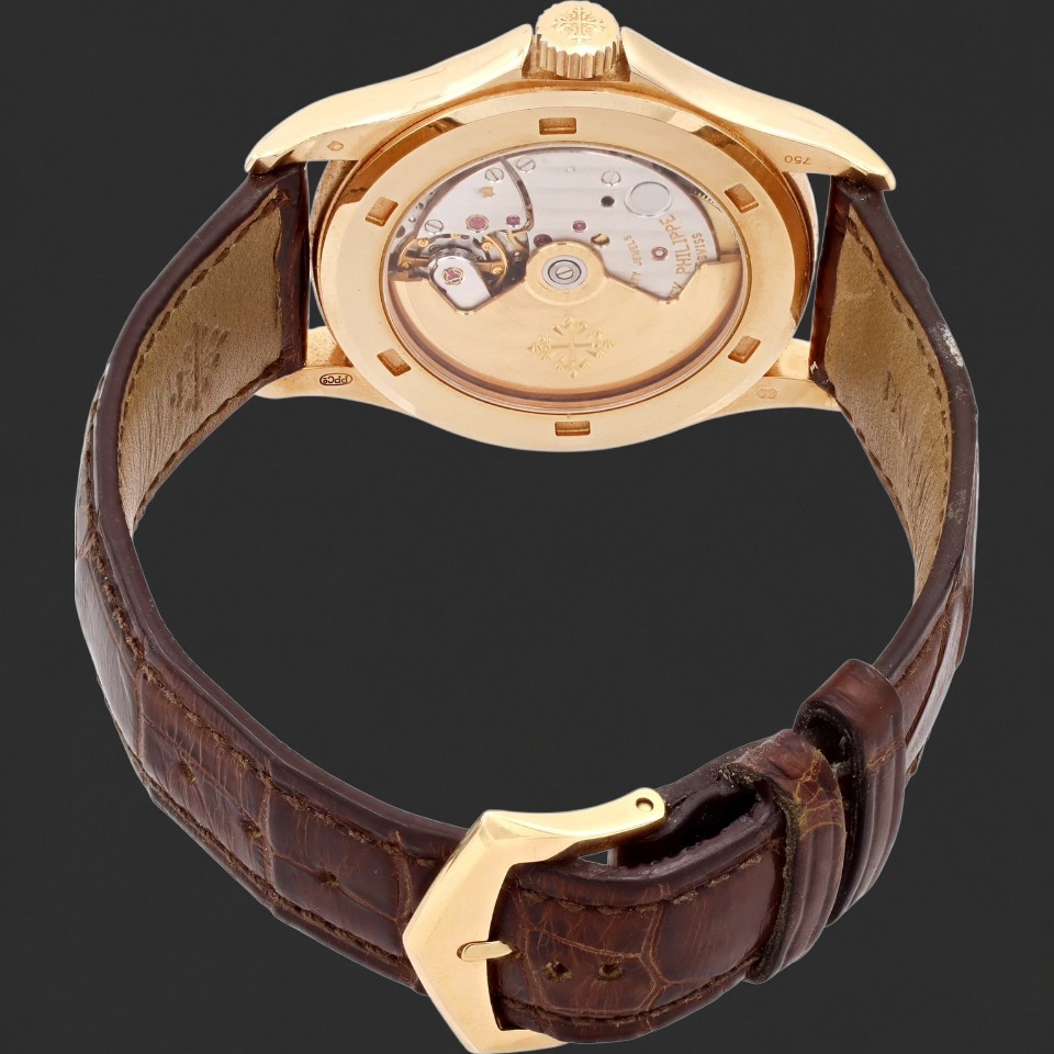 Patek Philippe Calatrava Rose-Gold-Tone White Dial Date Watch - Image 4