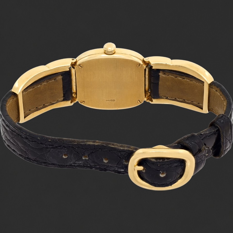 Patek Philippe Ellipse-Style Yellow-Gold-Tone Roman Numeral Watch - Image 4
