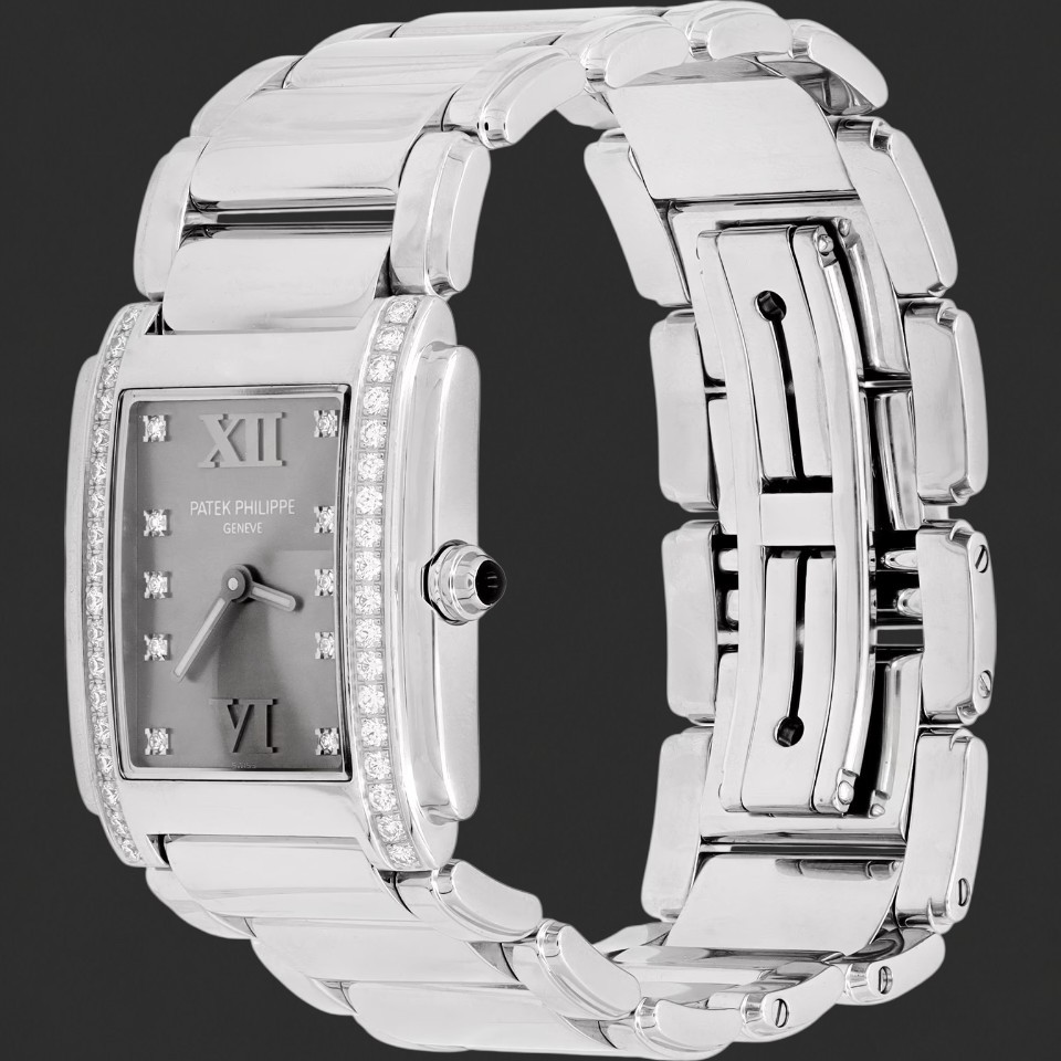 Patek Philippe Twenty~4 Diamond-Set Grey Dial Ladies Watch - Image 2