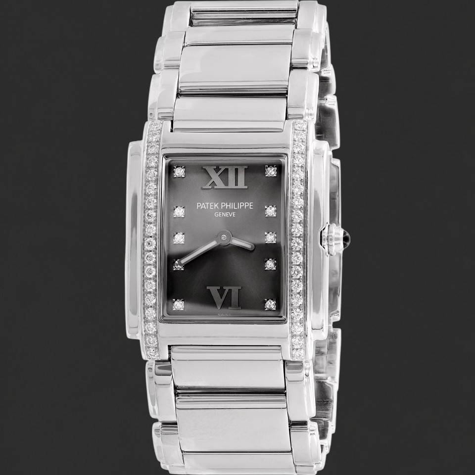 Patek Philippe Twenty~4 Diamond-Set Grey Dial Ladies Watch