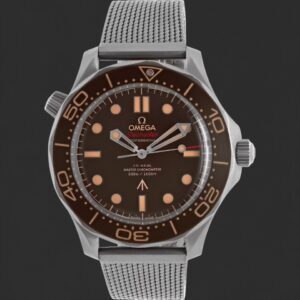 Omega Seamaster Diver 300M Co-Axial Master Chronometer Brown Dial Titanium Watch