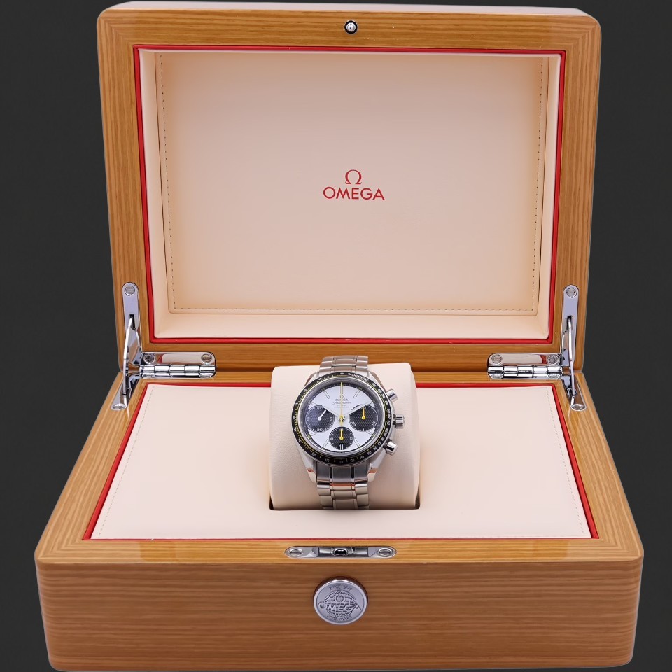 Omega Speedmaster Co-Axial Chronometer Chronograph White Dial Watch - Image 6
